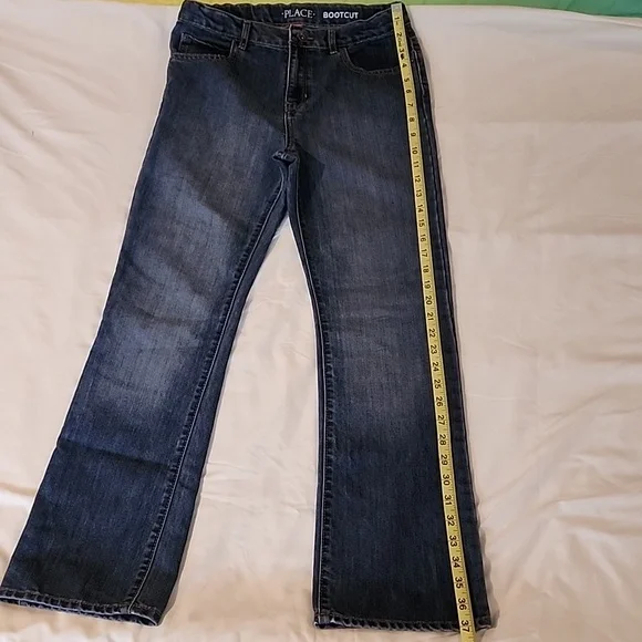 The Children's Place Indigo Denim Jeans. Bootcut. Size 14 - Picture 3 of 7